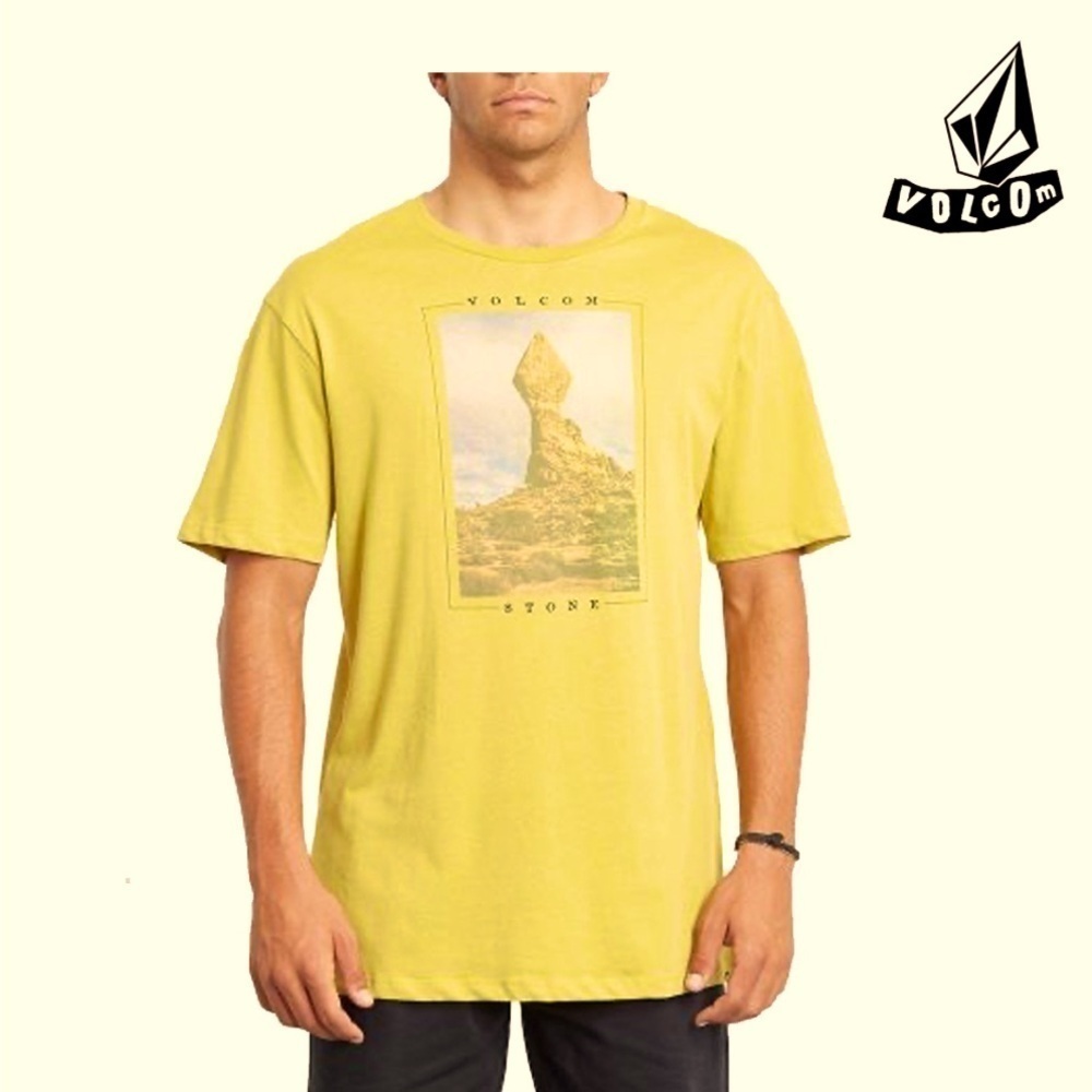 VOLCOM STONE STACK Men’s Large Buttery Soft Organic Cotton T-SHIRT